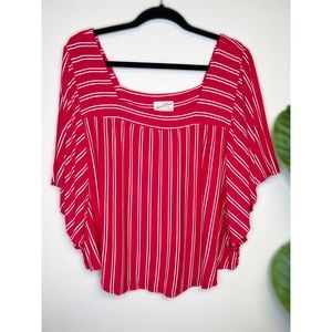 XXL Universal Thread red striped blouse